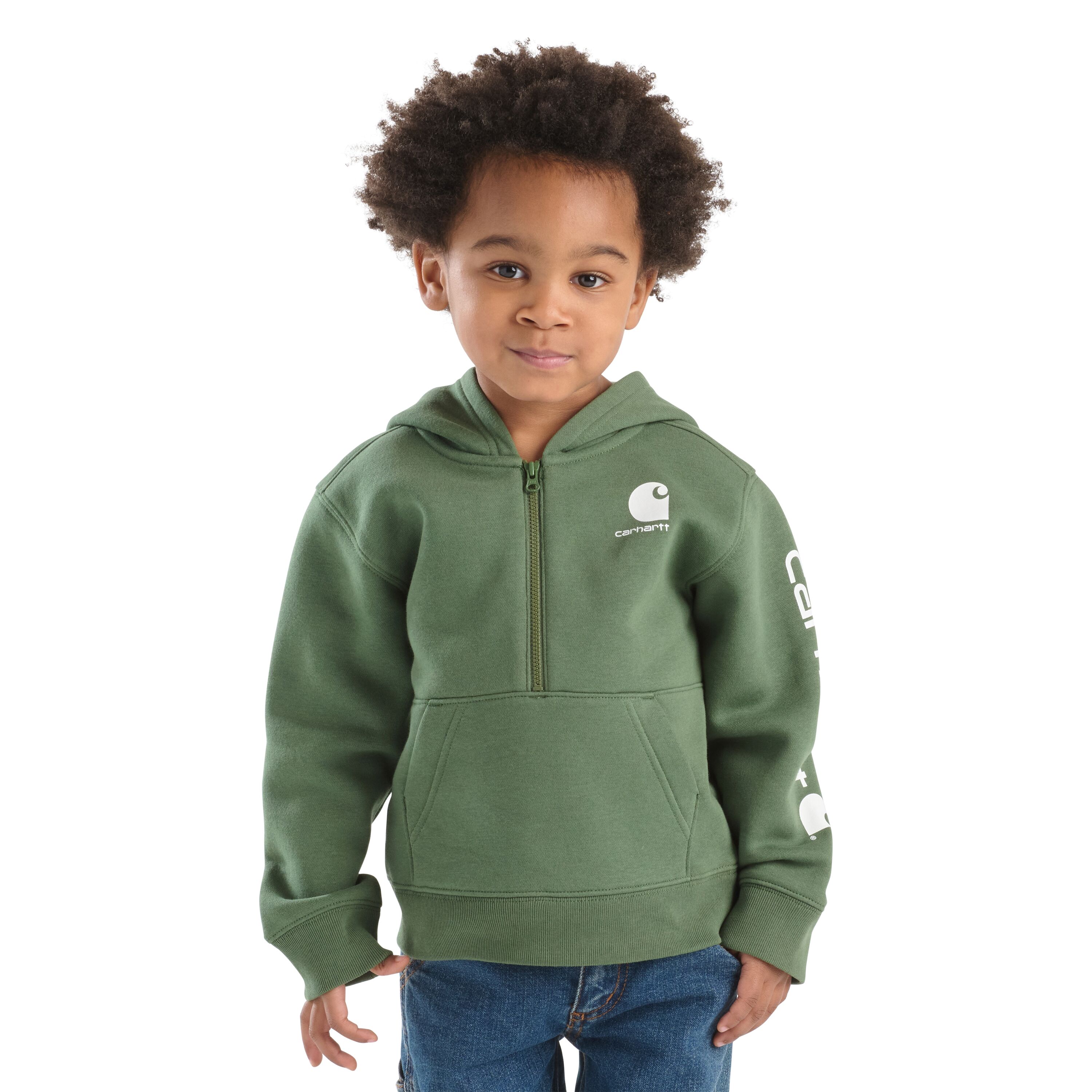 Carhartt Boys' Long-Sleeve Half-Zip Sweatshirt