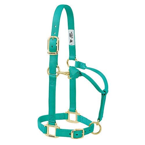 1" Original Adjustable Chin and Throat Snap Halter in Emerald Green - Average