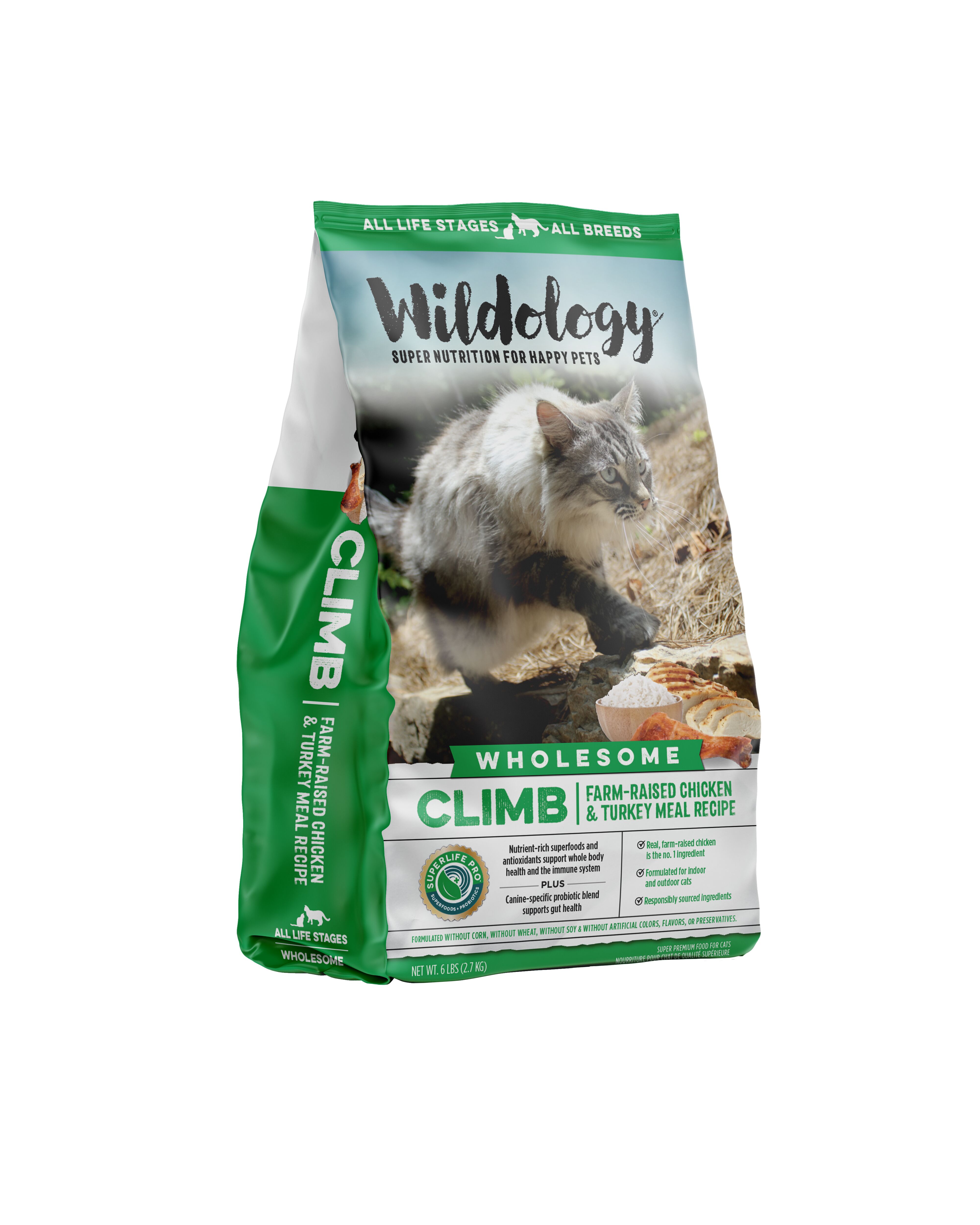 Climb Farm-Raised Chicken & Turkey Recipe Dry Cat Food