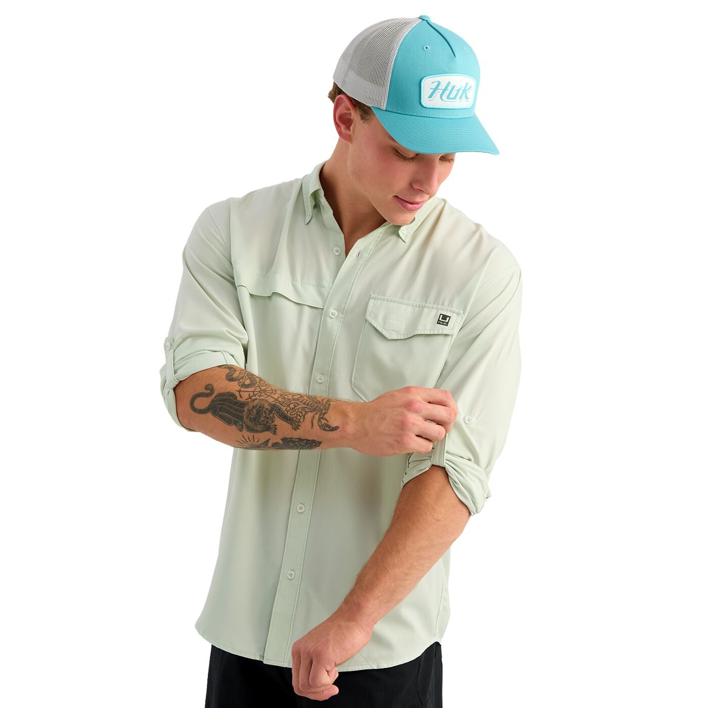 Men's Tide Point Long Sleeve Button-Down Performance Shirt