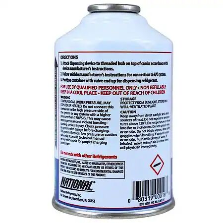 National R-134a Automotive Refrigerant - 12 oz
