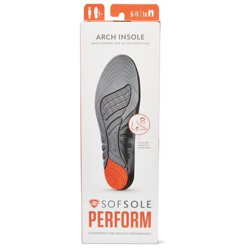 Contoured Arch Support Sof Sole Men's Contoured Arch Support for Plantar Fasciitis Insole - 5-11