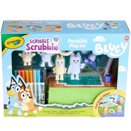 Scribble Scrubbie Bluey Poolside Playset