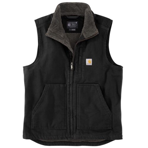 Carhartt Men's Washed Duck Sherpa-Lined Mock Vest