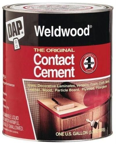 1 Pint Bottle Liquid  Tan Contact Cement
