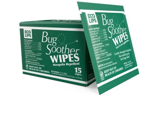 Natural Mosquito Repellent Wipes - 15 Count