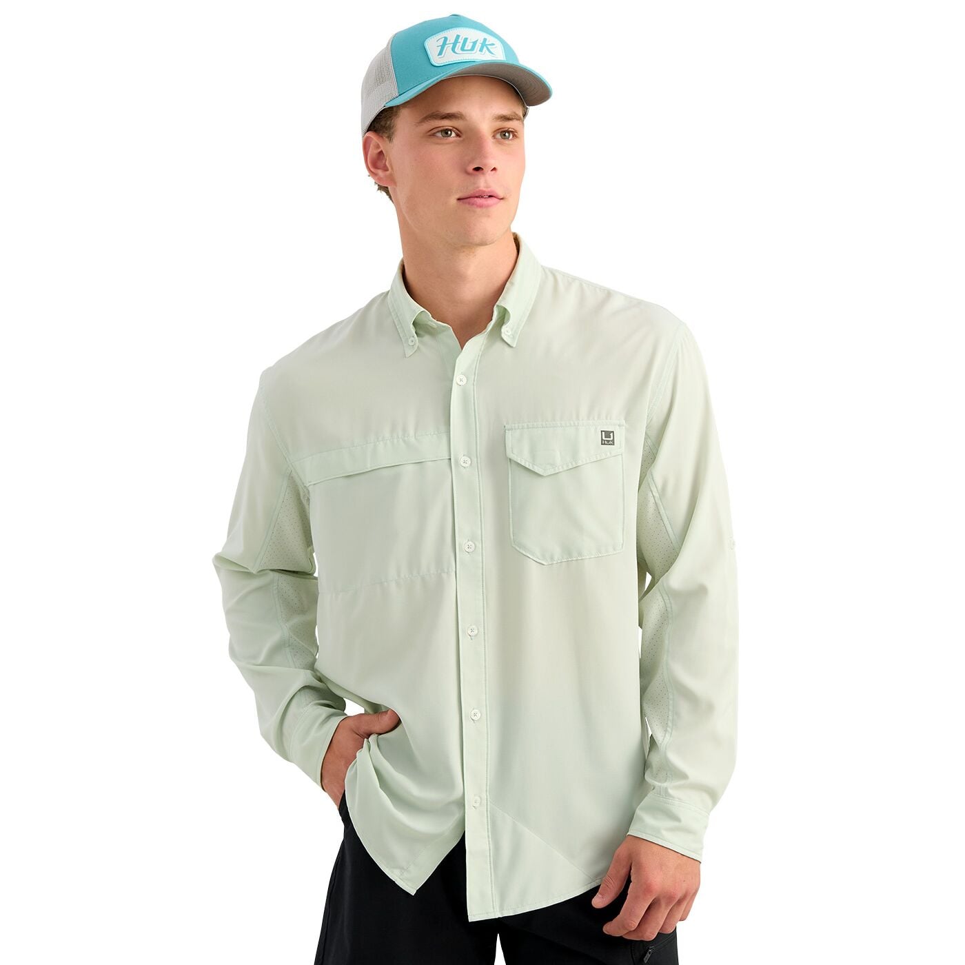 Men's Tide Point Long Sleeve Button-Down Performance Shirt