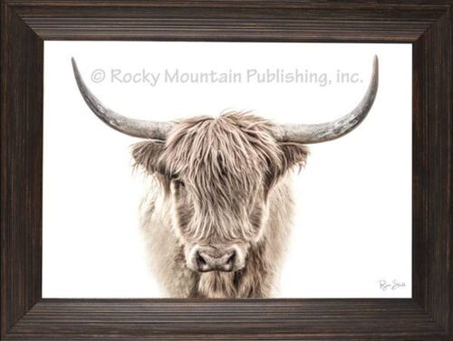 Fabio Cow Wall Art - 7" x 10"