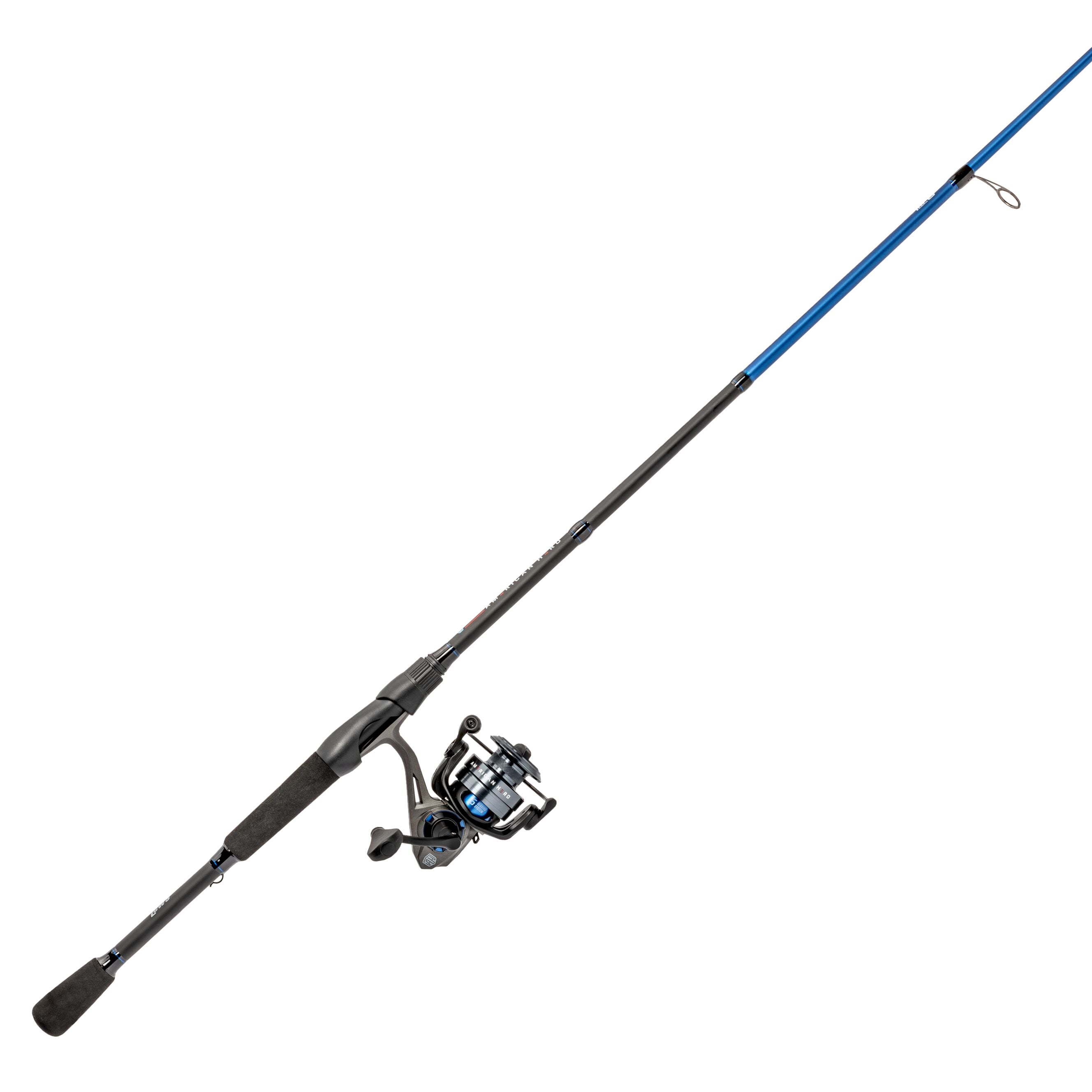 american hero fishing rod and reel Lew's Spinning Combo, 6-Foot 2-Piece Med-Light Power Fast Action IM6 Graphite Rod, Size 200 Reel, Gray/Black/Blue : Sports & Outdoors The Lews American Hero Casting Reel boasts a 6 Lew's American Hero Camo Spinning