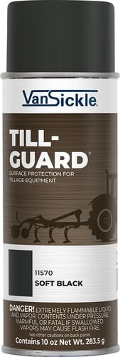Till-Guard Temporary Protective Coating in Soft Black - 12 oz Spray
