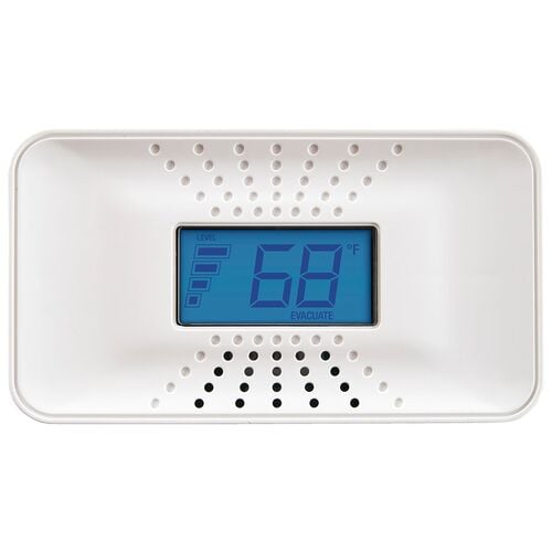 Carbon Monoxide Alarm with Temperature Digital Display and 10-Year Sealed Battery