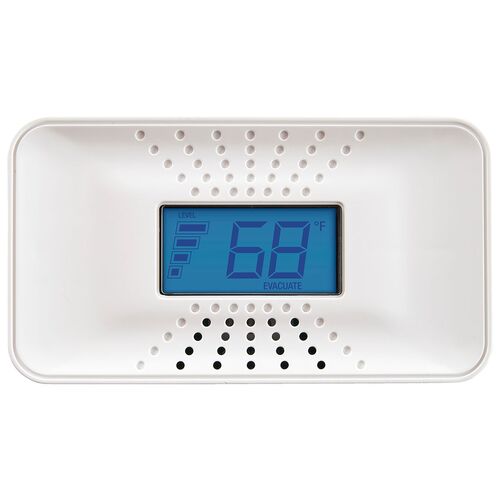 Carbon Monoxide Alarm with Temperature Digital Display and 10-Year Sealed Battery