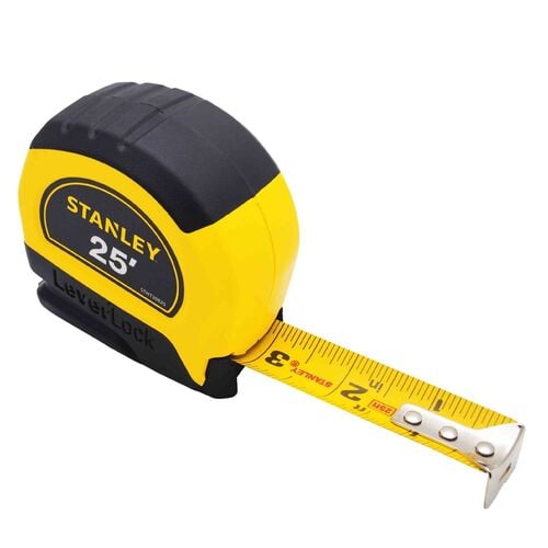 25' X 1" Leverlock Tape Measure