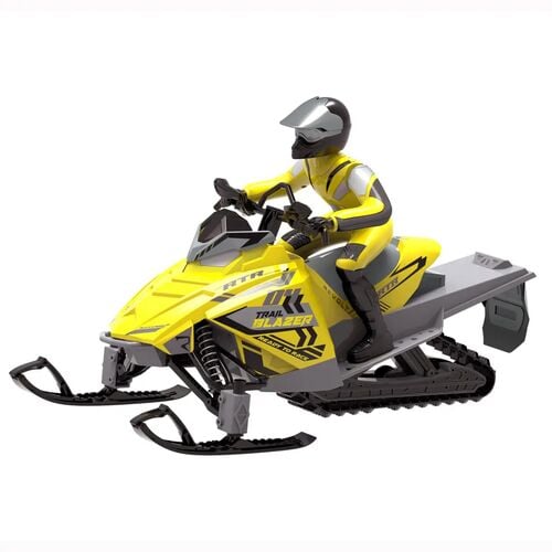 Trail Blazer RC Snowmobile Toy in Yellow