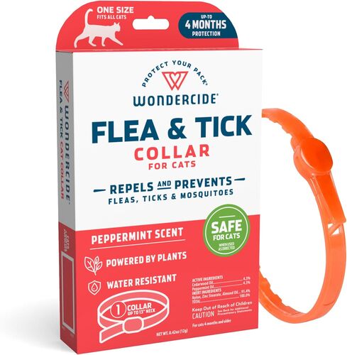 Flea & Tick Collar for Cats with Natural Essential Oils