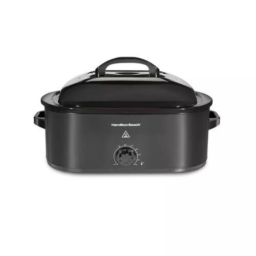 20 Quart Electric Roaster Oven in Black