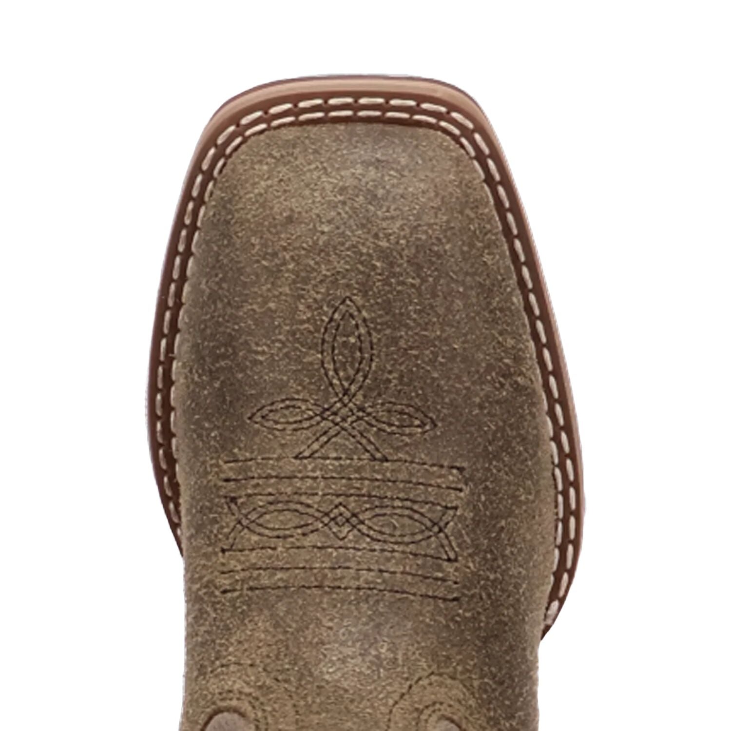 Boys Beasley Embroidered Square Toe Pull On Boots