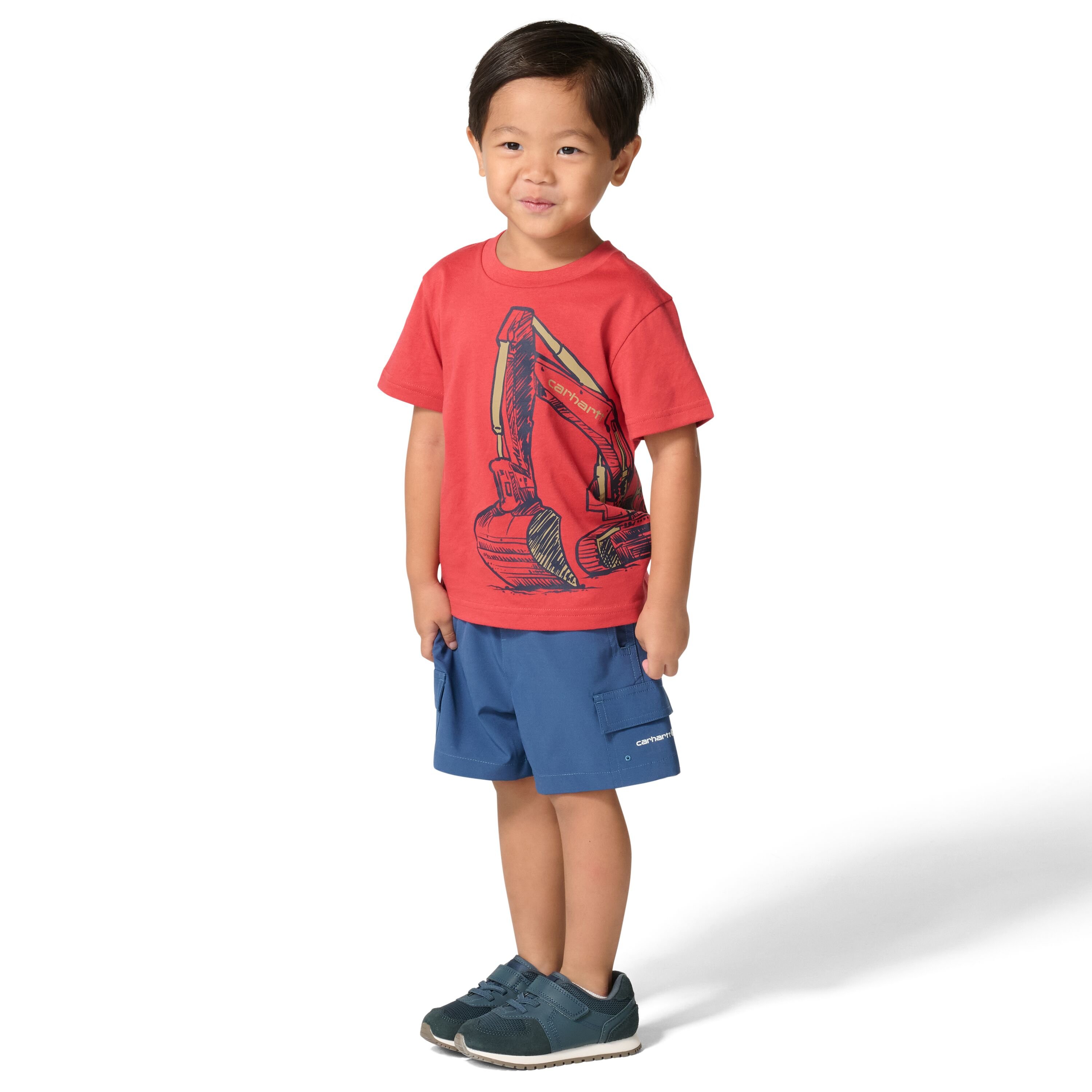 Boys' Short Sleeve Construction Wrap Tee