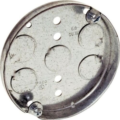 6 Cu. In., 1 Gang Round Ceiling Pan Box