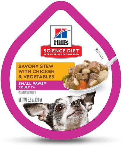 Adult 7+ Small Paws Savory Stew with Chicken & Vegetables Dog Food - 3.5 oz