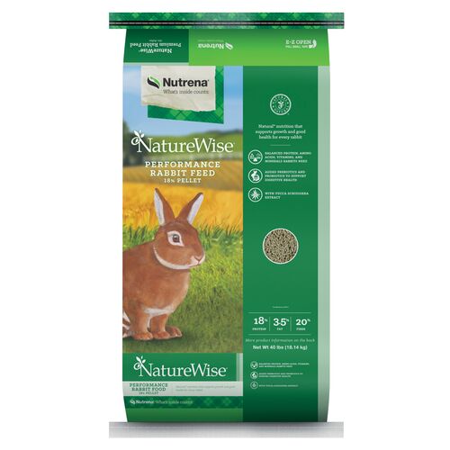 NatureWise Performance Rabbit Feed 18% Pellet - 40 lb