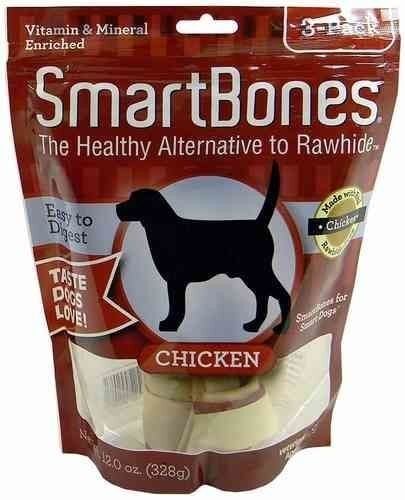 Premium Peanut Butter Flavored Non-Rawhide Dog Treat - Medium 4 Count
