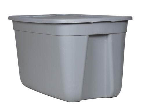 30-Gallon Storage Tote in Gray