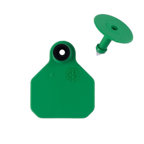 All-American 1* Mini Blank 2-Piece Ear Tag in Green - 25 Tags