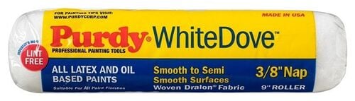 9 X 3/8" White Dove Paint Roller Cover