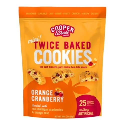 Twice Baked Orange Cranberry Baked Cookies - 18 oz