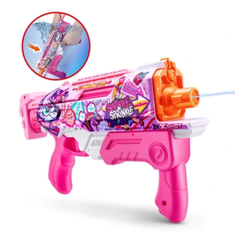GUN 写真付きピンクストラップ Cowgirl Pink Revolver 8 Shot Diecast Cap Gun & Holster Set