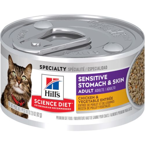Adult Sensitive Stomach & Skin Chicken & Vegetable Entree Cat Food - 2.9 oz