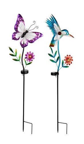 Solar Butterfly/Hummingbird Stake Light - Assorted