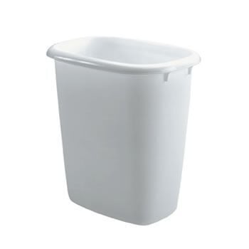 Vanity Open Top Wastebasket in White - 6 Quart