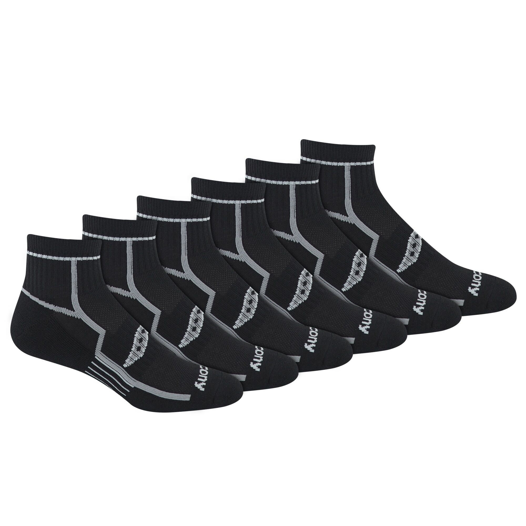 Men's Bolt Performance RunDry Quarter Socks 6-Pack