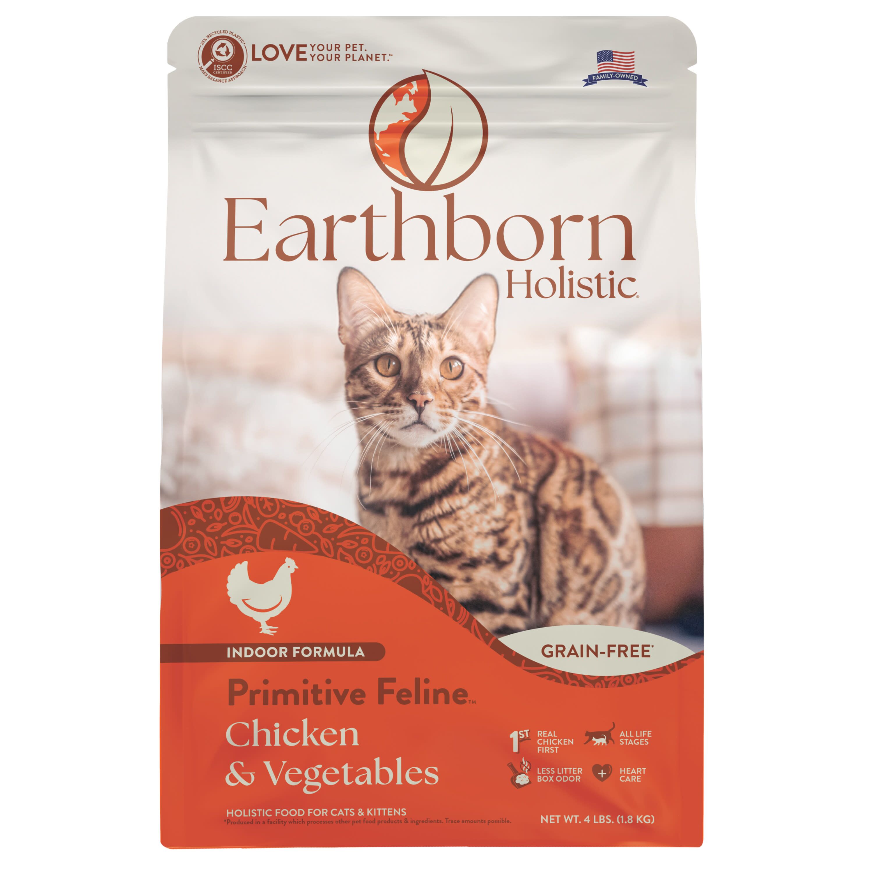 Primitive Feline Chicken & Vegetables Indoor Formula Grain-Free Dry Cat Food