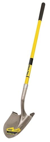 Pointed Round Fiberglass Handle Pro Shovel