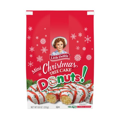 Mini Christmas Tree Cake Donuts