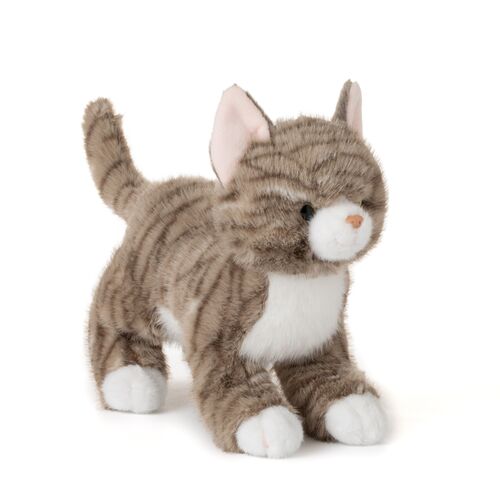 Zoologee Petz Grey Tabby Cat Plush - 10"