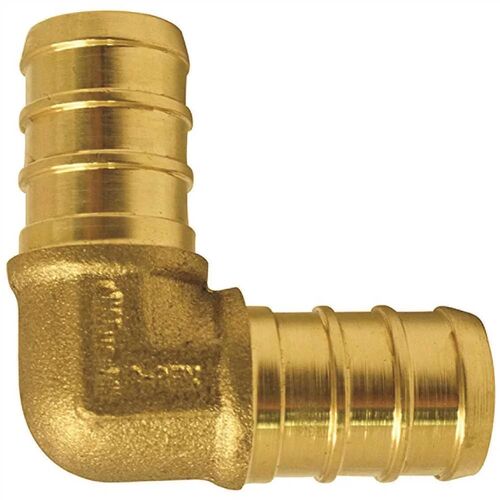 1/2" Brass PEX-B Barb 90 Elbow - 10-Pack