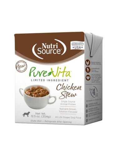PureVita Chicken Stew TetraPak Wet Dog Food - 12.5 oz