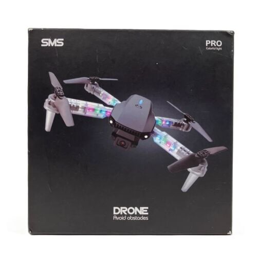 SMS PRO Drone Quadcopter with Camera Obstacle Avoidance & Colorful LED Lights