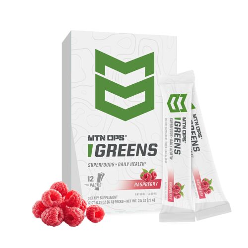 Super Greens Raspberry - 12 Single Servings