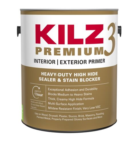 Premium High Hide Stain Blocker Interior/Exterior Primer in White - 1 Gallon