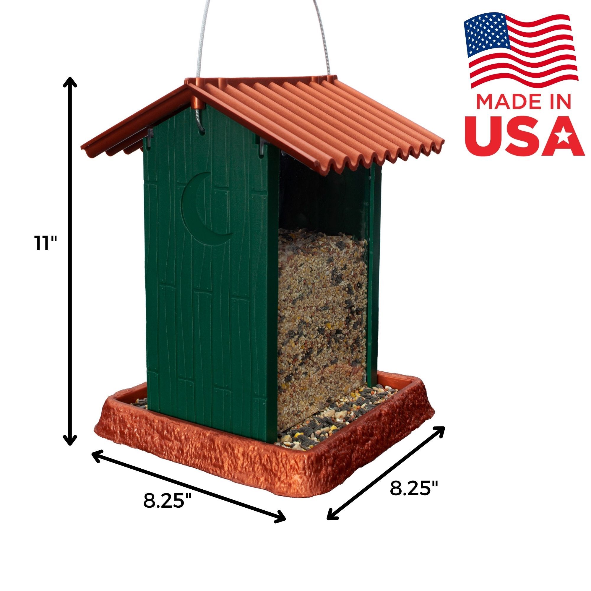 North States Green Hopper Style Birdfeeder