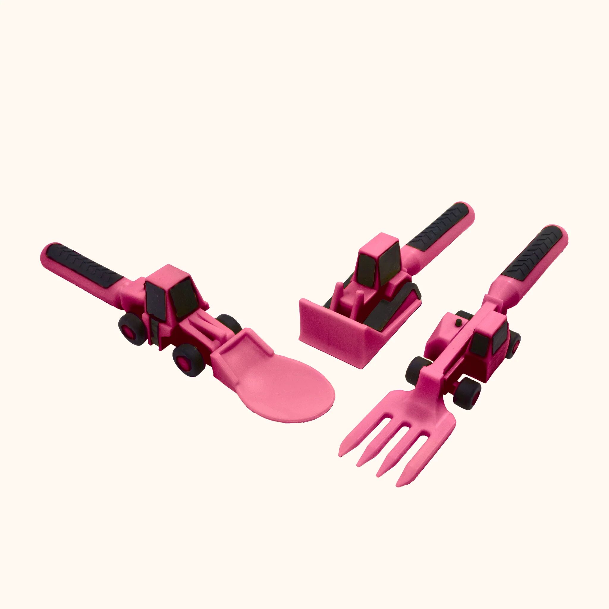 Set of 3 Construction Eating Utensils