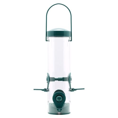 2-in-1 Tube Bird Feeder in Green