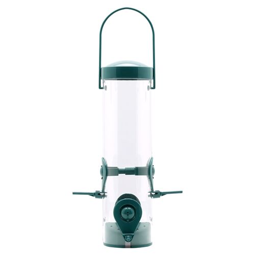 2-in-1 Tube Bird Feeder in Green