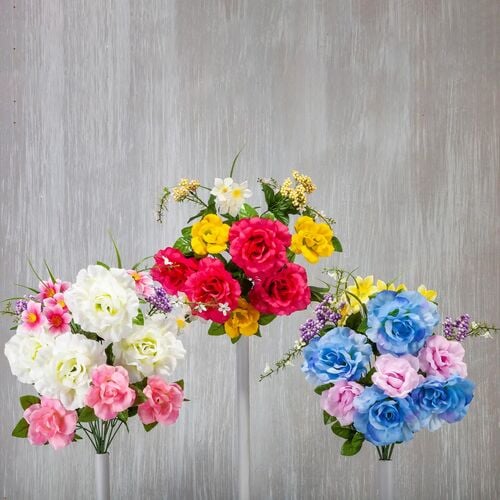 21" Rose/Cosmos/Berry Memorial Bush - Assorted