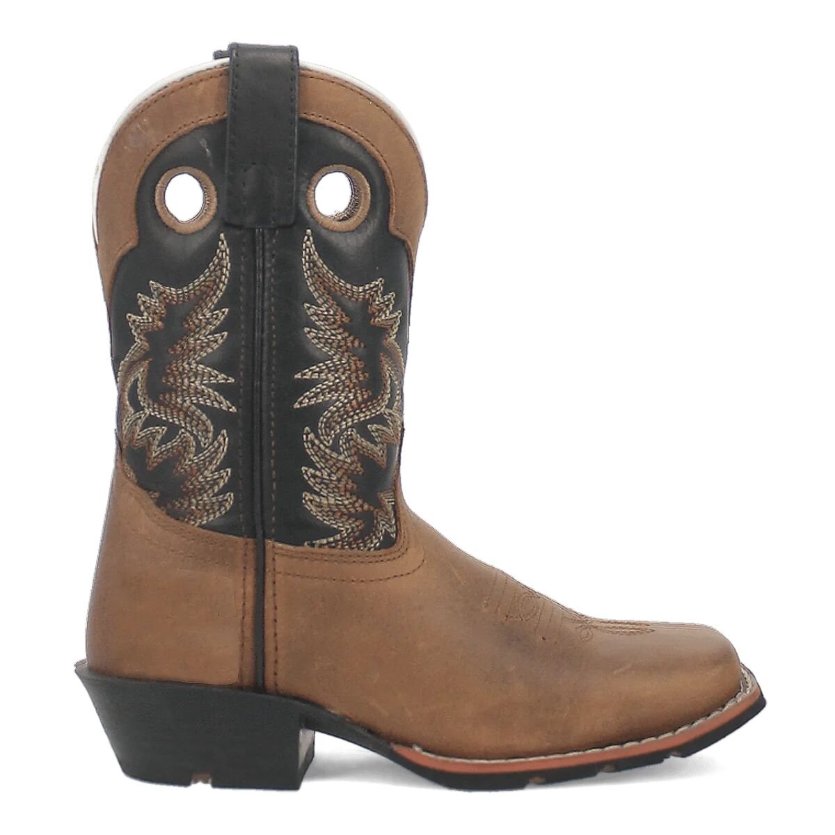 Kids' Rascal Square Toe Leather Western Boots